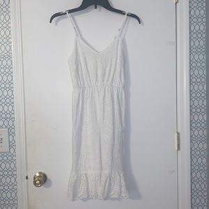 XS white flower printed dress!